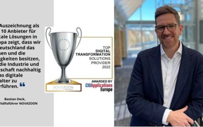 NOVAZOON – Top 10 Digital Transformation Solution Provider Europas