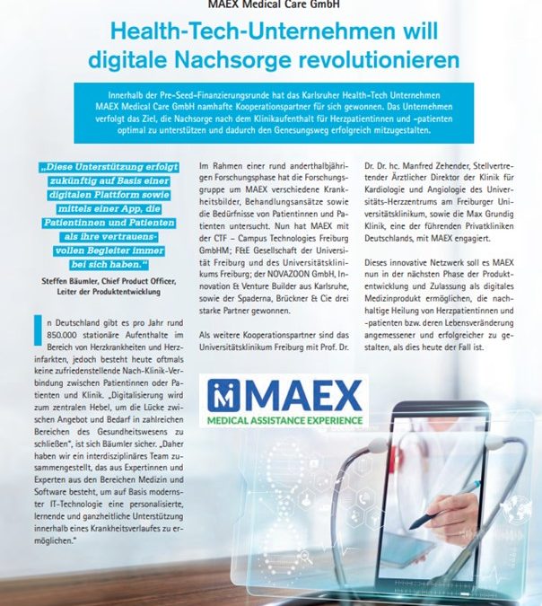 Health-Tech Venture of NOVAZOON in the press